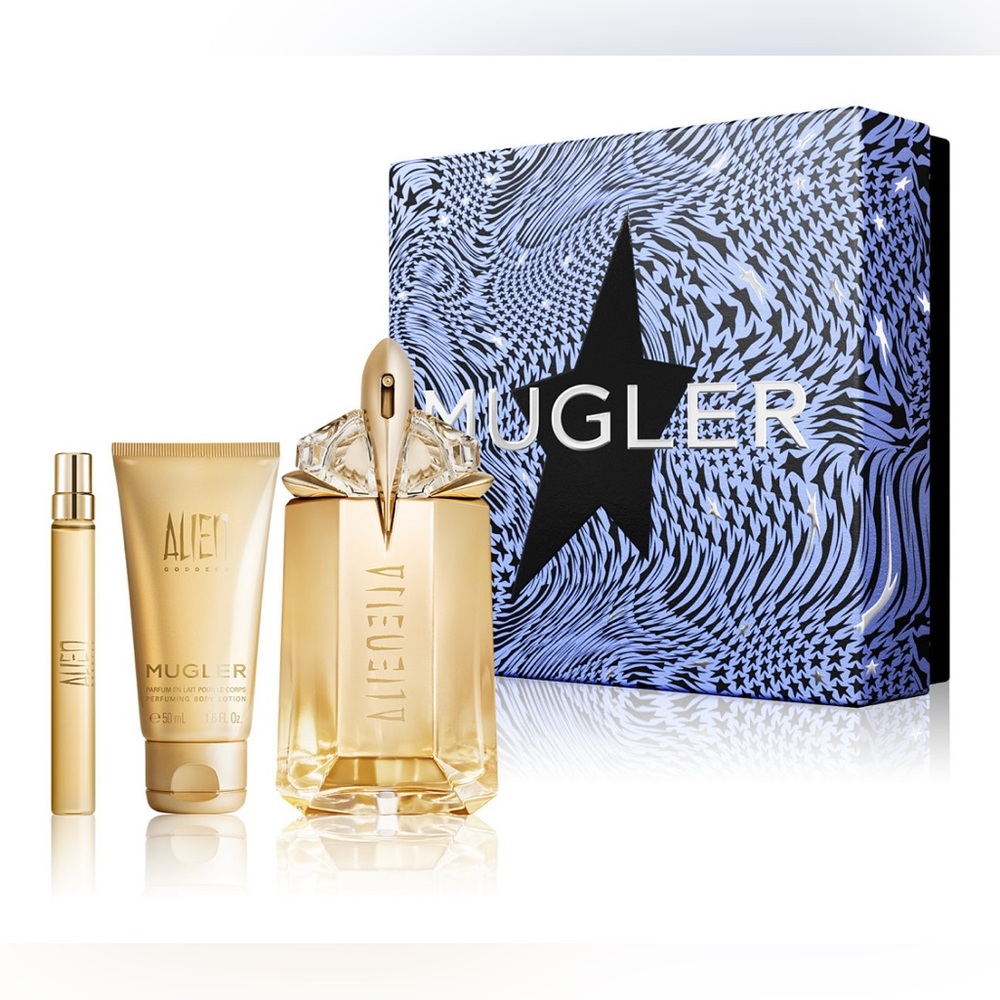 Thierry Mugler Alien Goddess 3-pc Set: Body Lotion, EDP Spray & Refillable Spray